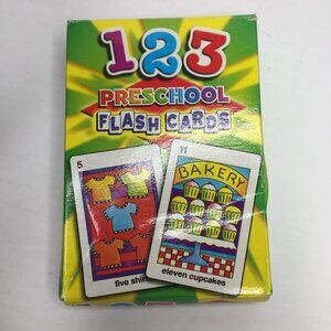 1-2-3 Preschool Flash Cards Stimulate Early Learning Numbers Counting Skills